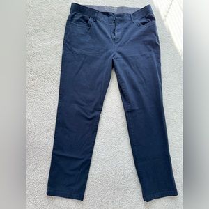 Dark blue/black slim fit pants